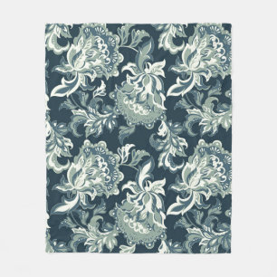 Couverture Polaire motif vintage ethnique fleuri sans couture. folklo
