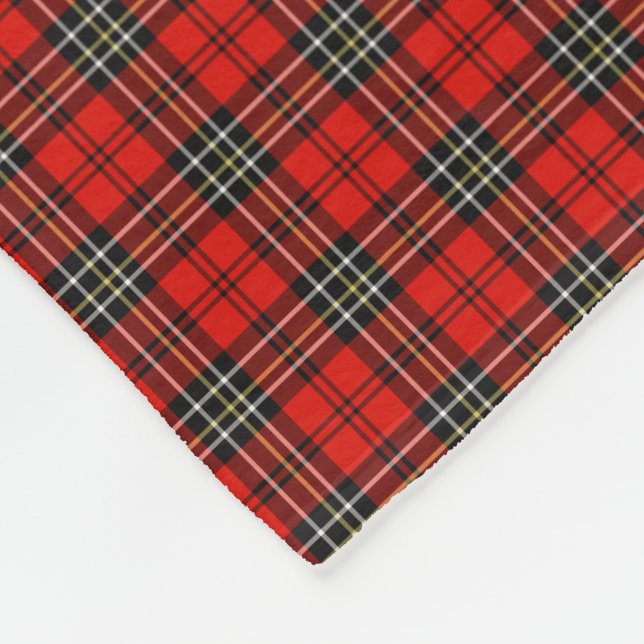 Couverture Polaire Motif Vintage rouge classique (Coin)