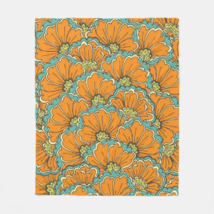 Couverture Polaire motif vintage sans soudure