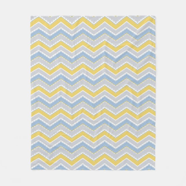 Couverture Polaire Motif Zigzag (Devant)