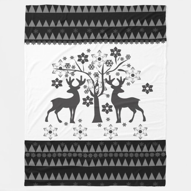 Couverture Polaire Motifs de Noël (Devant)