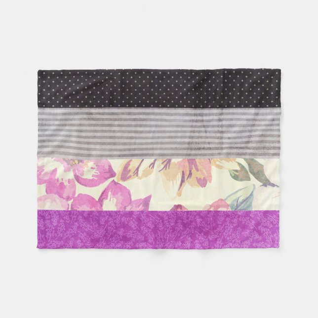 Couverture Polaire Motifs mélangés de drapeau d'as (Devant (Horizontal))