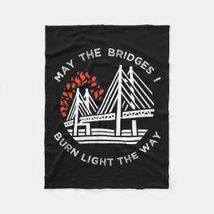Couverture Polaire Motivationnel - Puisse Les Ponts Brûler La Lumière
