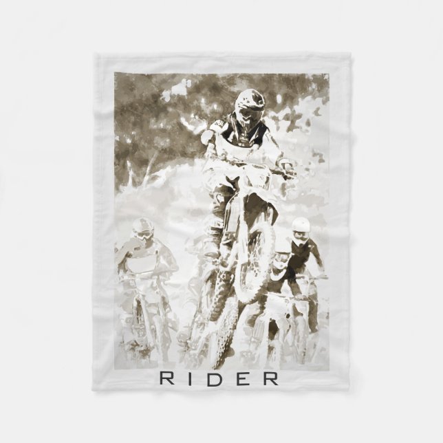 Couverture Polaire Motocross (Devant)