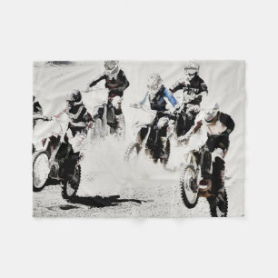 Couverture Polaire Motocross Dirt-Bike Racers