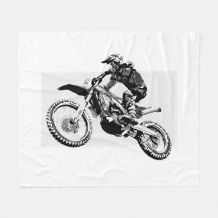 Couverture Polaire Motocross Racer Design