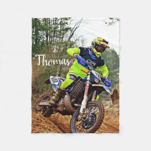 Couverture Polaire Motocross Racing Personnalisé