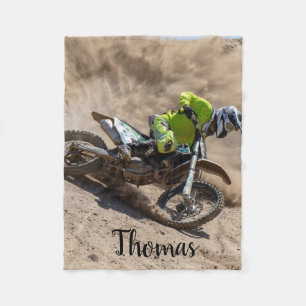 Couverture Polaire Motocross Racing Personnalisé