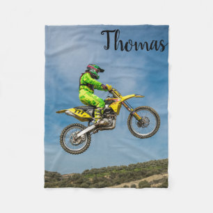 Couverture Polaire Motocross Racing Personnalisé