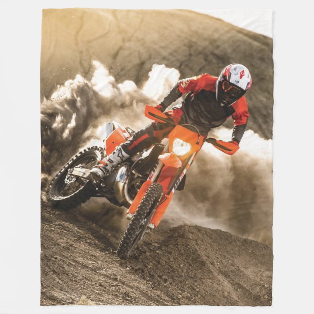 Couverture Polaire Motocross Rider (Devant)