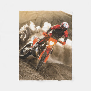 Couverture Polaire Motocycliste de Motocross