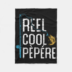 Couverture Polaire Moulinet de pêche Pepere cool cadeau de fête des p