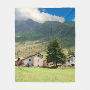 Couverture Polaire Mount alps villagealps, beauty, building, country,