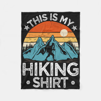 Couverture Polaire Mountain Hiking Adventure Vintage This Is My Hikin