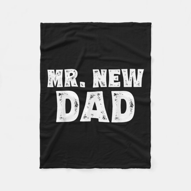 Couverture Polaire Mr. New Dad Funny New Father Quote Gift Dads  (Devant)