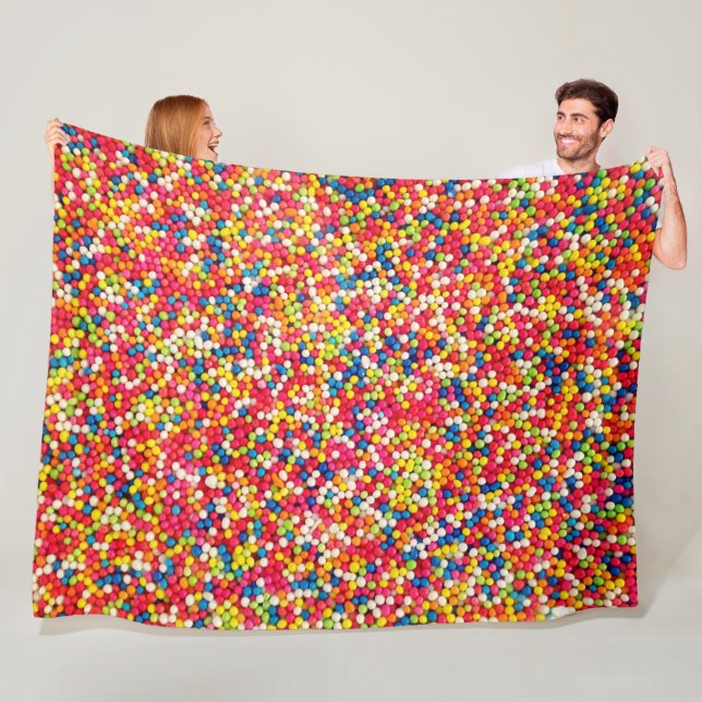 COUVERTURE POLAIRE MULTI-COULEUR (En situation)