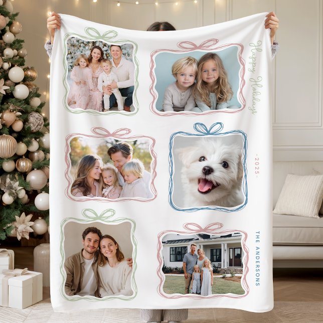 Couverture Polaire Multi Photo Christmas Gift (Créateur téléchargé)