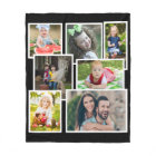 Multiphoto Collage 7 images Noir moderne