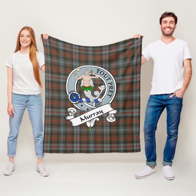 Couverture Polaire Murray Dysart De Atholl Clan Patiné Badge Tarta (En situation)