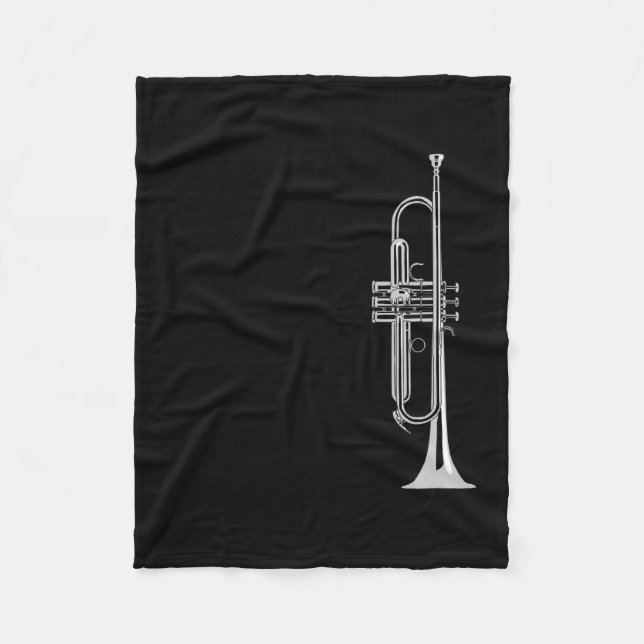 Couverture Polaire Musicien de trompette (Devant)