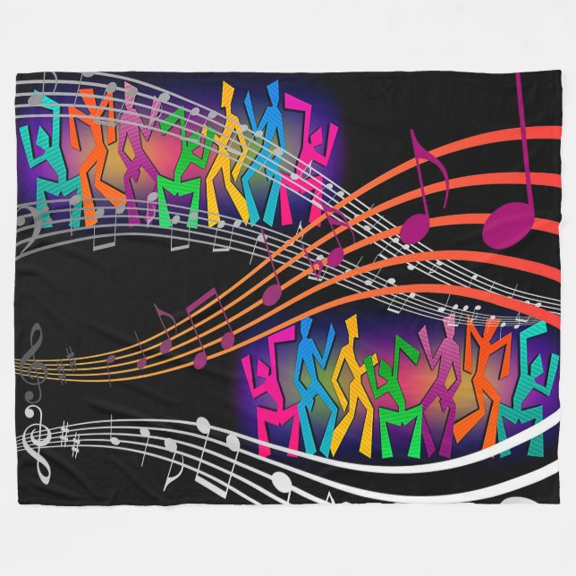 Couverture Polaire Musique (Devant (Horizontal))