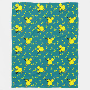 Couverture Polaire Musique Note Motif