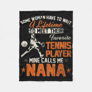 Couverture Polaire My Favorite Tennis Player Calls Me Nana Funny Cric