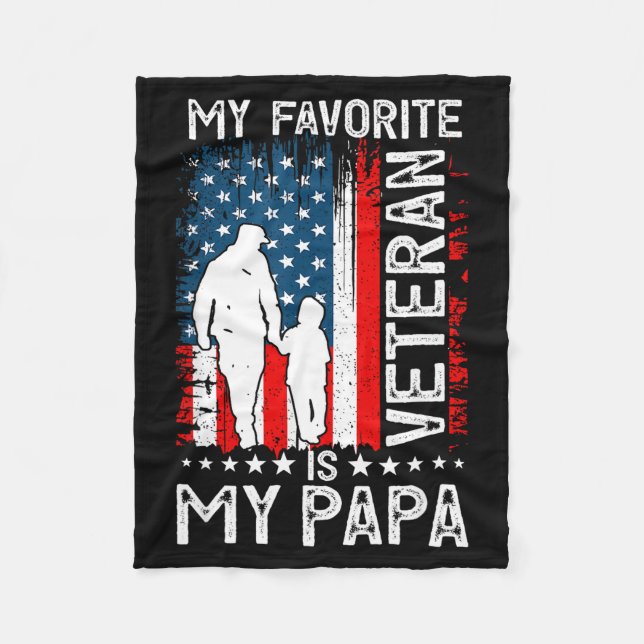 Couverture Polaire My Favorite Veteran Is My Papa Grandpa Thank You V (Devant)