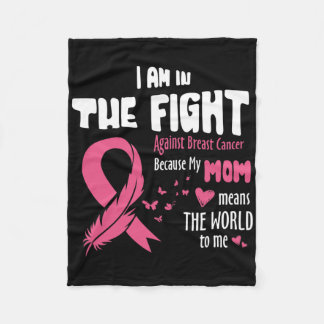 Couverture Polaire My Mom Means The World To Me Cancer Awarenees Gift