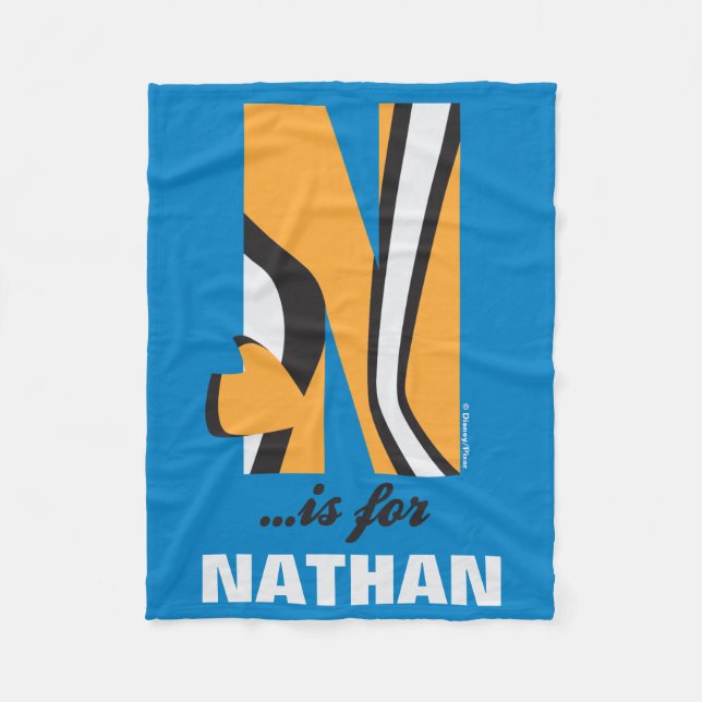 Couverture Polaire N est pour Nemo| Ajouter votre nom (Devant)