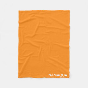 Couverture Polaire Namaqua orange nom de la couleur