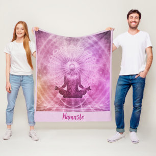Couverture Polaire Namaste Citation Zen Yoga Conception de la méditat