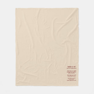 Couverture Polaire Nana & Me Cuddle Blanchet