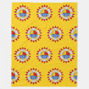 Couverture Polaire Native American KACHINA - OTTAWA Sun Mask 1