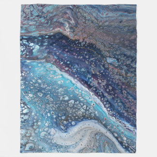 Couverture Polaire Natural Attraction 2 Blue Geode Abstract Blanket