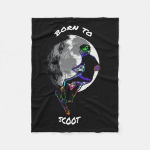 Couverture Polaire Né à Scoot- Scooter et Moon