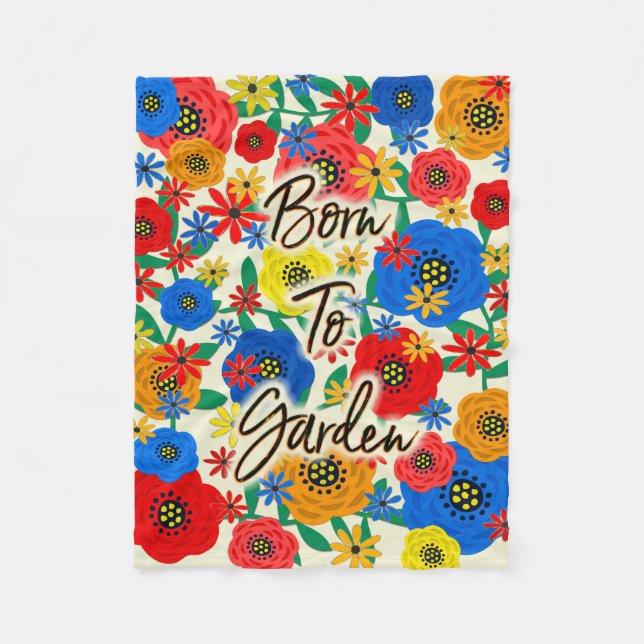Couverture Polaire Né au jardin (Devant)