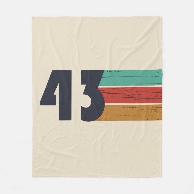 Couverture Polaire né en 1943 anniversaire vintage (Devant)