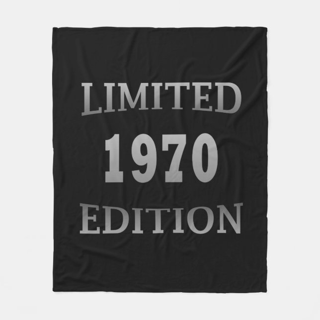 Couverture Polaire né en 1970 édition limitée cadeau d'anniversaire (Devant)