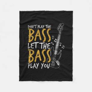 Couverture Polaire Ne jouez pas la basse laissez la basse guitare