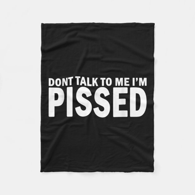 Couverture Polaire Ne me parle pas Je suis Ed Off - La colère m'a lai (Devant)