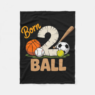 Couverture Polaire Né pour pratiquer tous les sports Basket-ball Foot