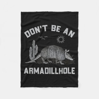 Couverture Polaire Ne soyez pas un T-shirt Armadillohole Western Cowb