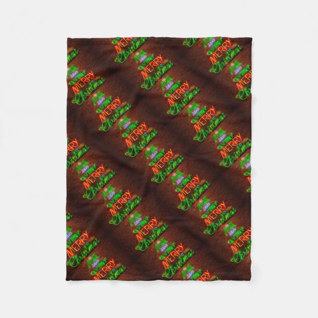 Couverture Polaire Neon A Un Très Joyeux Noël (Devant)