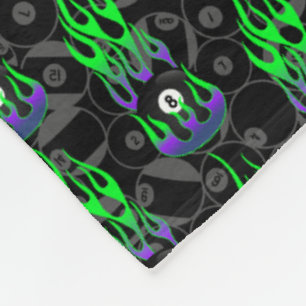 Couverture Polaire Neon Green Huit Ball