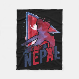 Couverture Polaire Nepal Cricket Jersey Nepali Flag Supporter Cricket