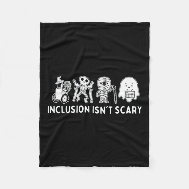 Couverture Polaire N'est pas effrayant professeur Skeleton Ghost mign (Devant)