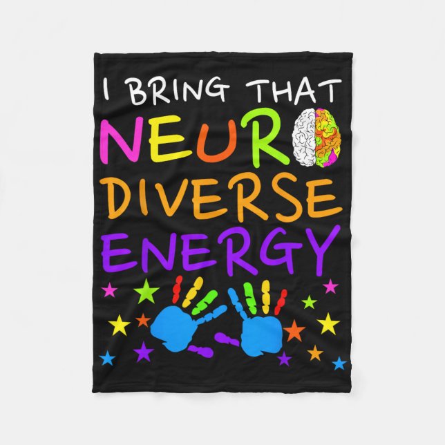 Couverture Polaire Neurodiversité Enfants Garçons Sensibilisation sur (Devant)