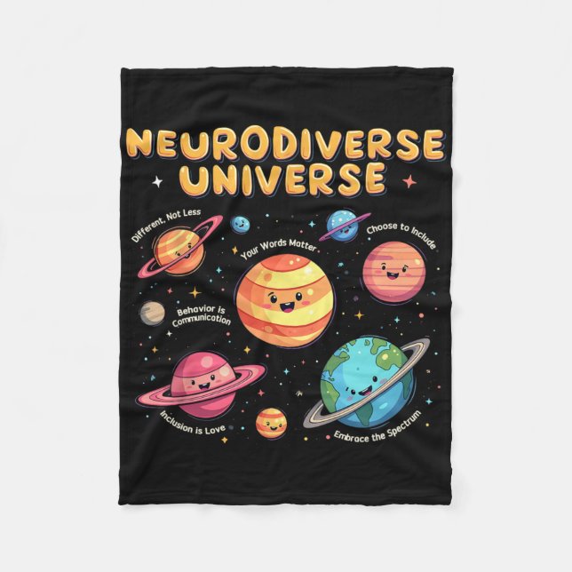 Couverture Polaire Neurodiversité Univers Éducation Spéciale Autisme  (Devant)