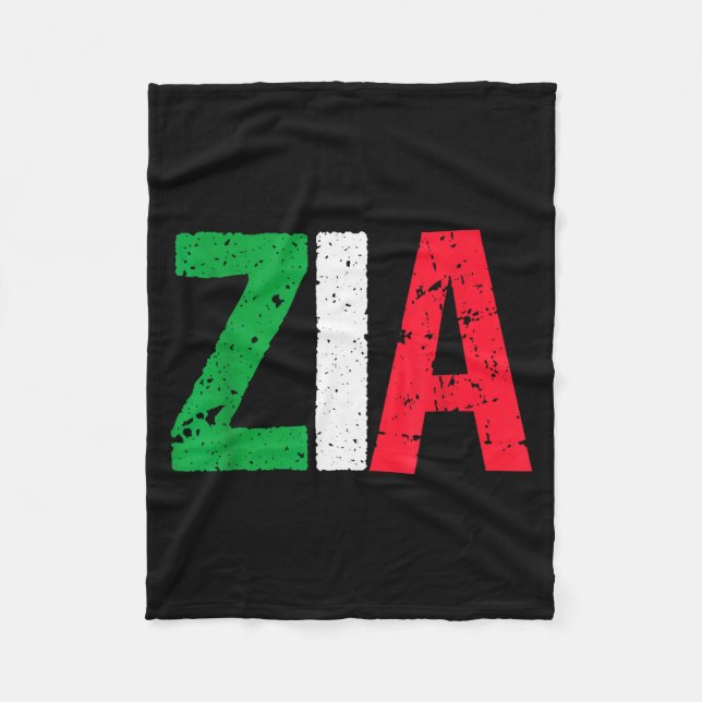 Couverture Polaire New Aunt Italian Zia Italian American Aunt Gift  (Devant)